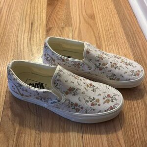 Vans slip on floral print